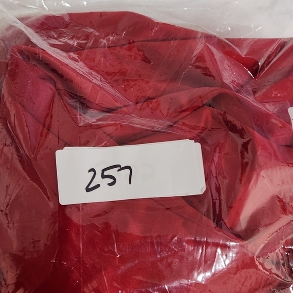 BCBG Red Mini Satin Pockets Empire Waist Thick Strap Dress Sz S - Picture 12 of 12